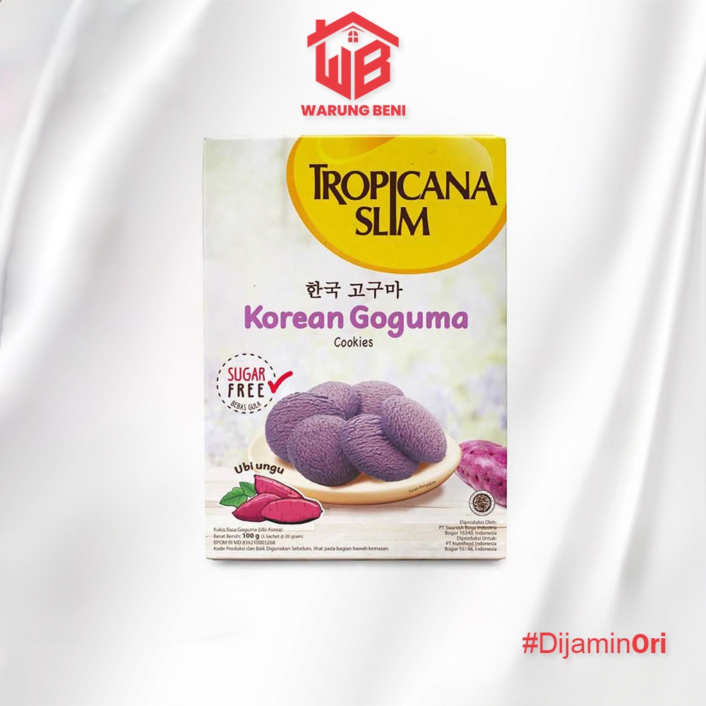 

Tropicana Slim Snack Bebas Gula Korean Goguma Cookies 100 gr
