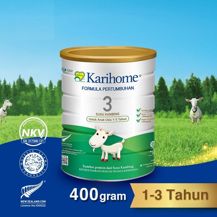 

Karihome Goat Milk Formula 400G Step 3 (1-3Yrs) Susu Kambing Formula