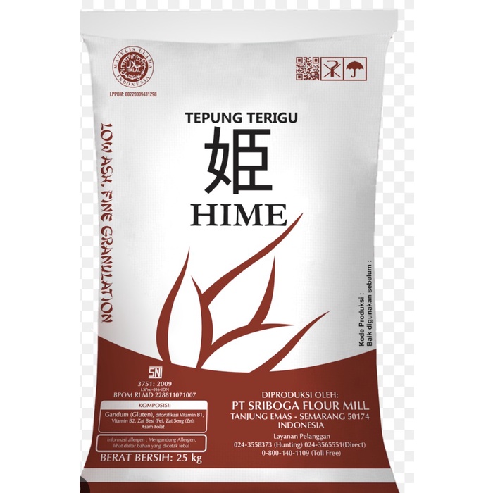 

New!! Tepung Terigu Hime 25kg Bread Flour protein tinggi tepung roti