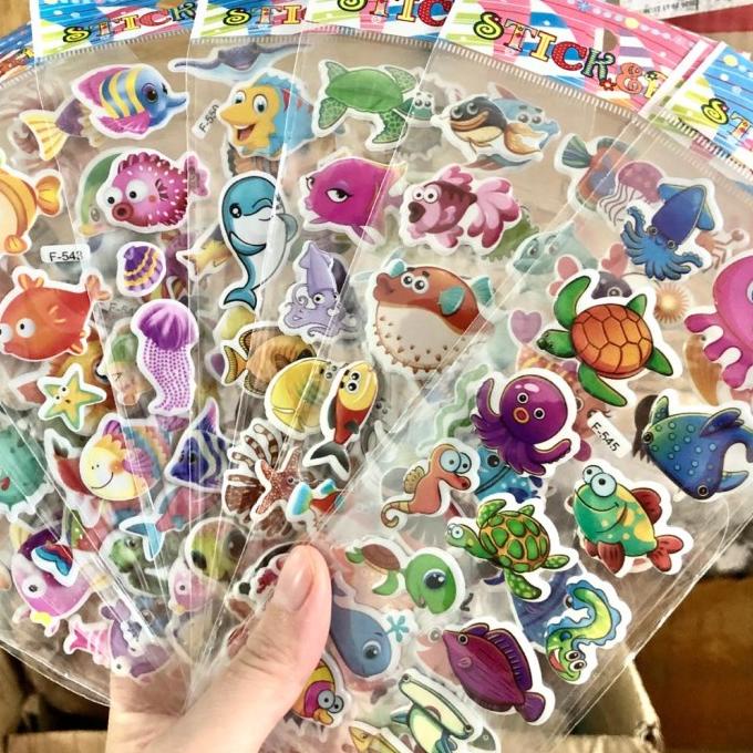 

Stiker Anak Timbul Sponge Murah Ikan, Hewan Laut