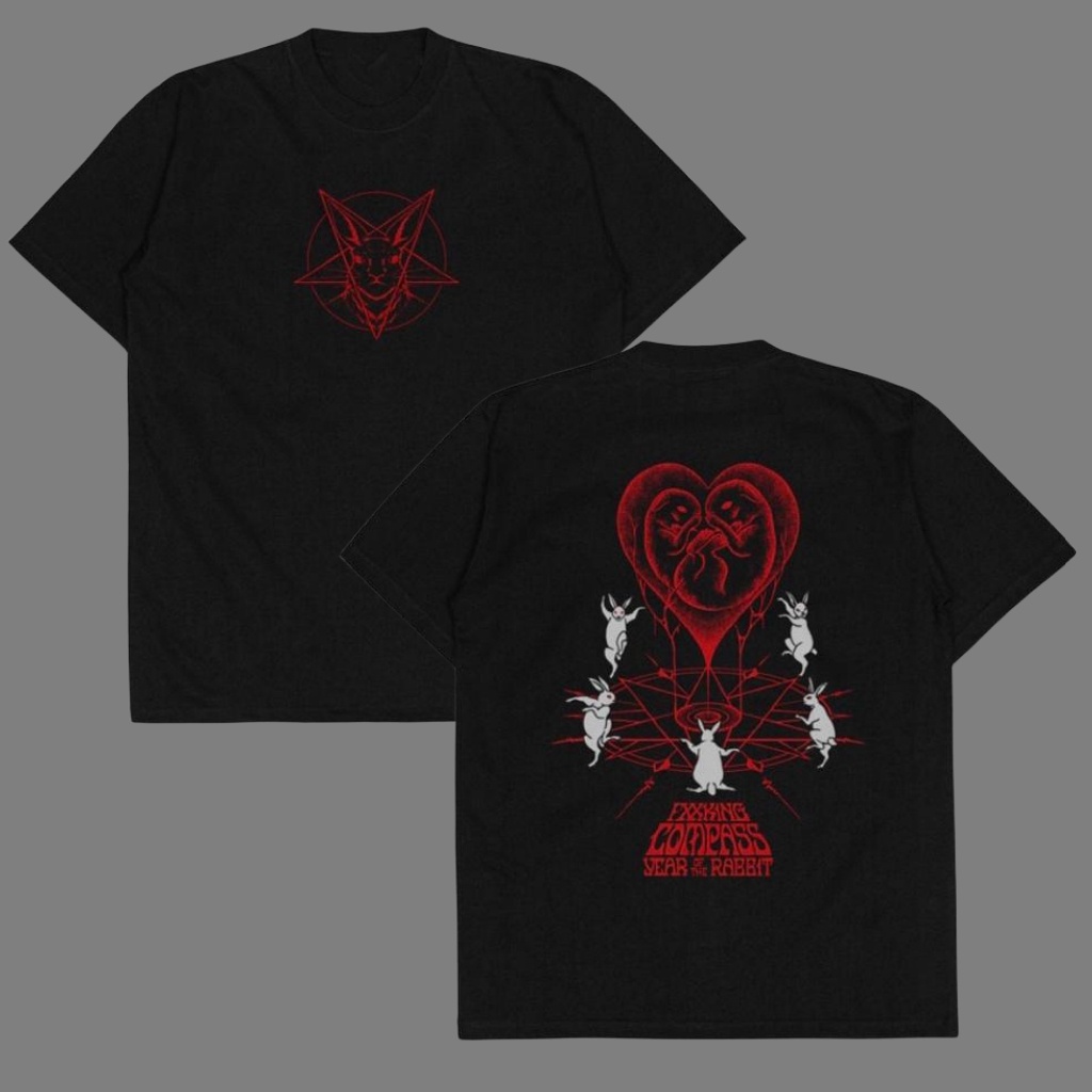 【COD】 T-SHIRT COMPASS x FXXKING "WORSHIPPER Limitied Edition” Kekasih