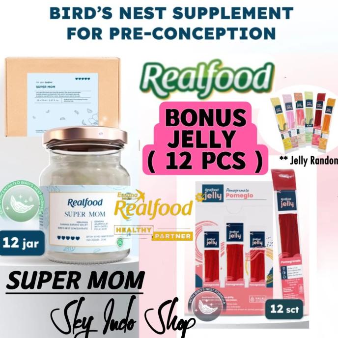 

Realfood Supermom ( 6 Bonus 2 ) Minuman Sarang Burung Walet
