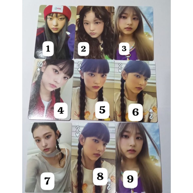 ready stok new jeans potocard pc haerin new jeans official