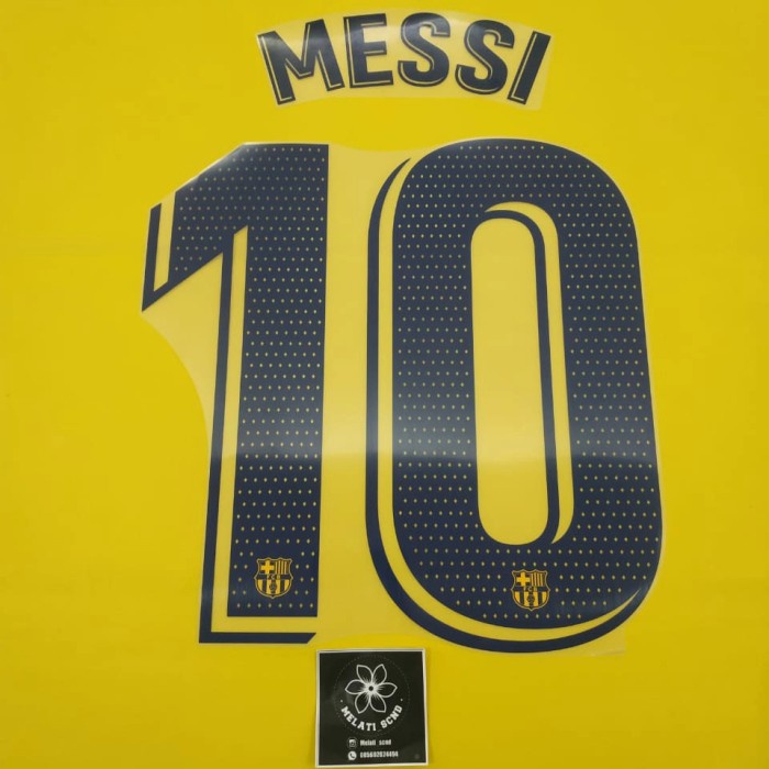 [New] Nameset Original Barcelona Away  4Th 2019-2021  Player  #10 Messi Terbaru