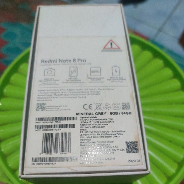 Original Redmi Note 8 Pro 6/64 Matot Termurah