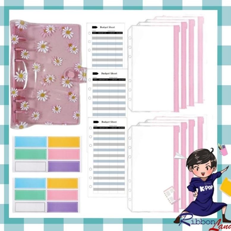 

Hot - A6 Set Lengkap Binder DAISY Ring Warna Nabung Pemula Hemat ,.