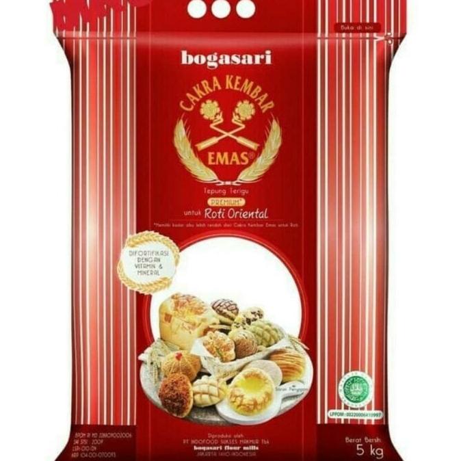 

Tepung Cakra Kembar Emas Bogasari Premium Oriental Ready Stok zp 1163