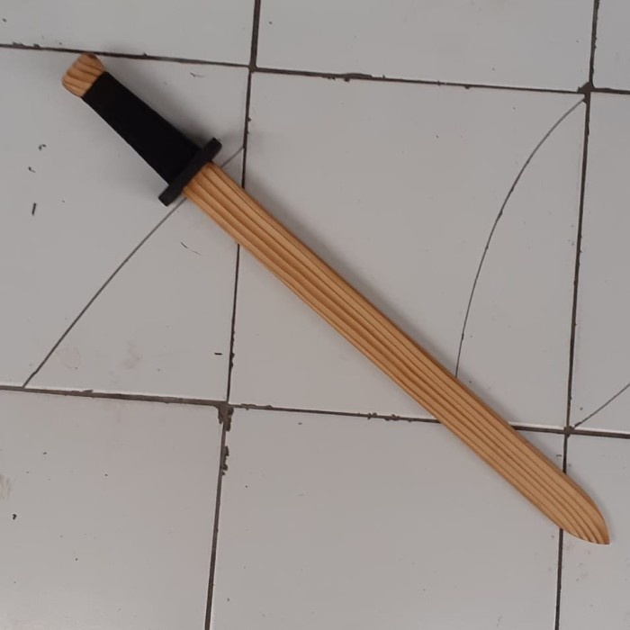 mainan pedang kayu jati belanda ( wooden viking sword large size )