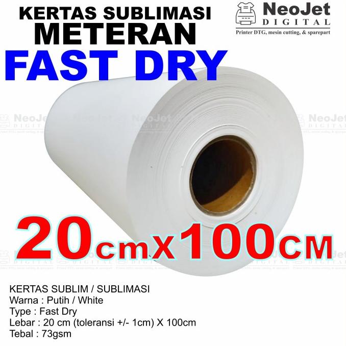 

Kertas Sublim Sublime Sublimation Transfer Paper Meteran 20Cm X 100Cm Kode 980