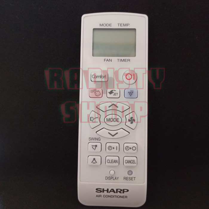 REMOT AC SHARP NON INVERTER CRMC-B007JBEZ ORI PART SHARP