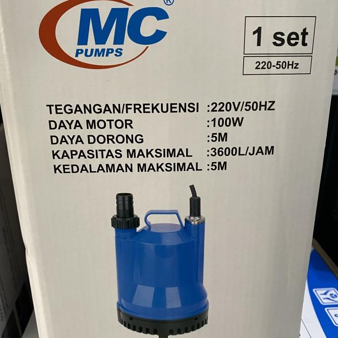 Pompa Celup Kolam Ikan 100Watt Mesin Pompa Air Kolam Ikan Mc Pump 100W