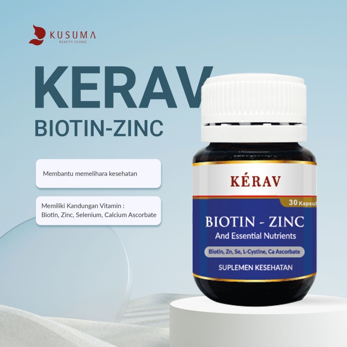 Terlaris Kusuma Beauty Clinic - Kerav Biotin Zinc SALE
