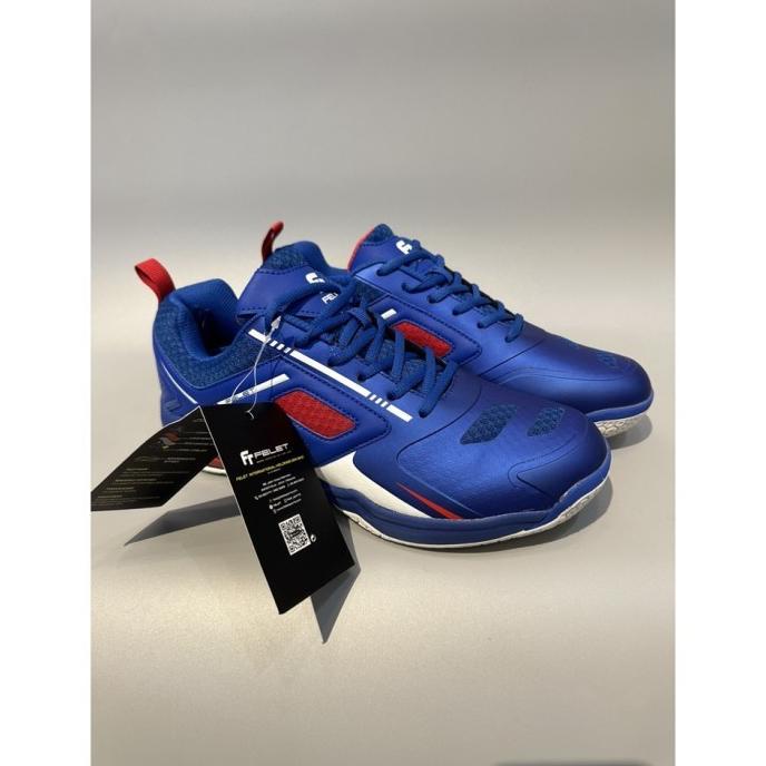 Barang Terlaris Sepatu Badminton Felet F-Unit Original Colour : Blue Berryandano