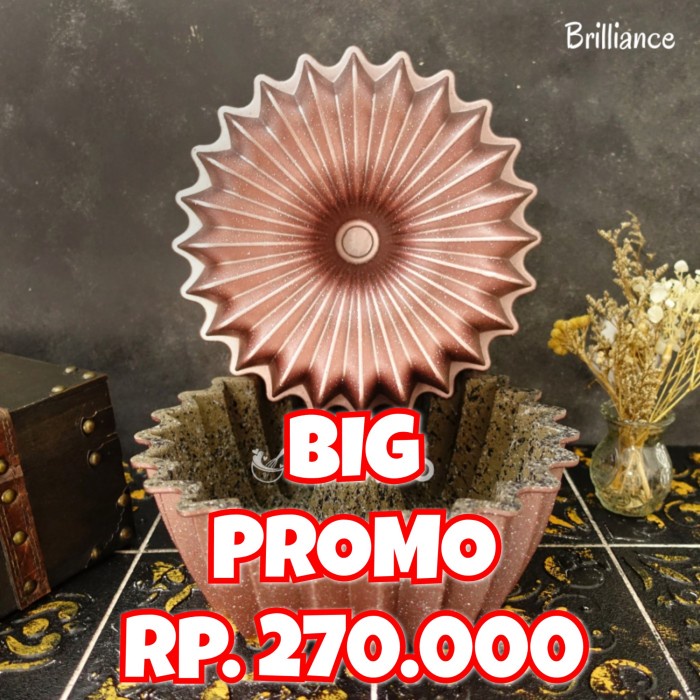 

✅Termurah Chefio Loyang Brilliance Pan / Bundt Pan / Tulban / Nordic Style Terbatas