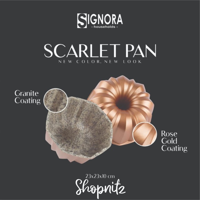 

✅Termurah Loyang Signora Scarlet Pan Gold Rose Bisa Gojek