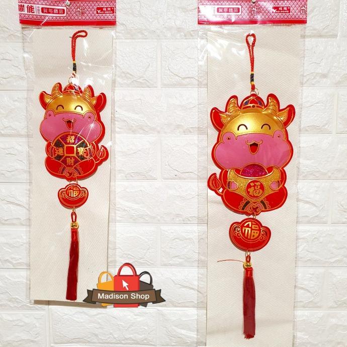

Gantungan Boneka Kerbau Emas 2021 Dekorasi Imlek Murah Premium Kebo Limited Edition