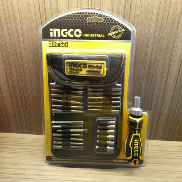 ✅Original Ingco Industrial Bits Set 26 Pcs Ingco Set High Premium Quality Tool Terbatas