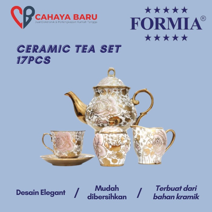 ✅Termurah Formia Ceramic Tea Set 17Pcs Terbatas