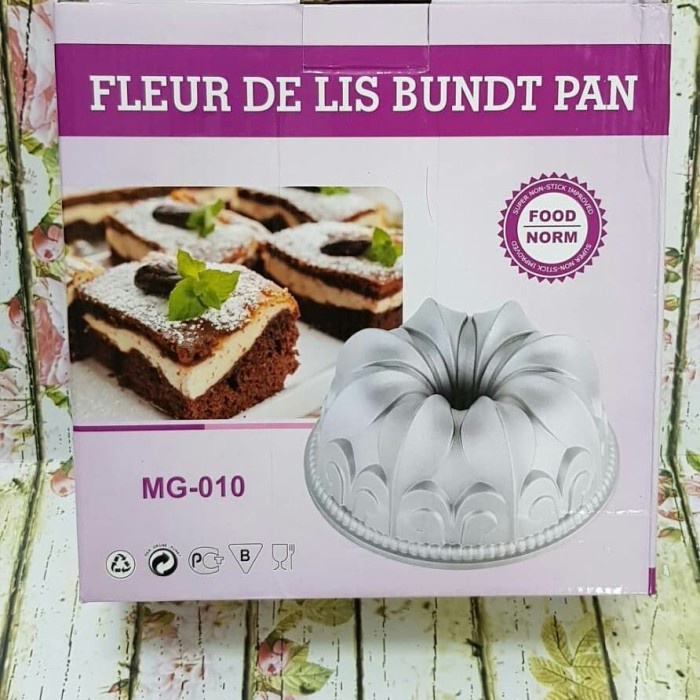 

✅Termurah Loyang Cetakan Kue Bolu Cake Puding Bundt Tulban Lily Pan Silver Mg010 Terbaru