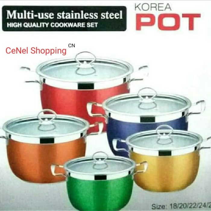 ✨Baru Panci Set Korean Pot / Panci Warna Limited