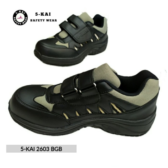 ✨COD Sepatu Safety / Safety Shoes Sport 5-Kai Original Qc Eksport Japan Diskon