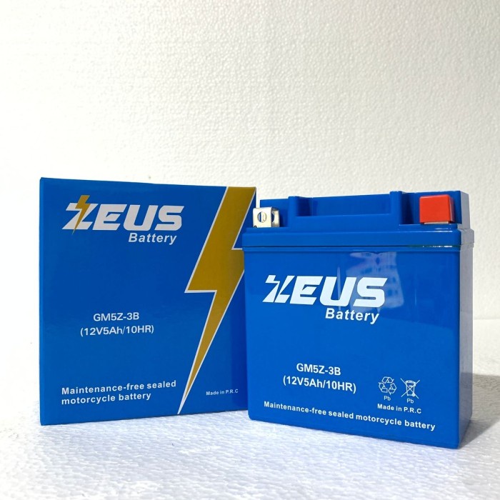 ✨New Aki Motor Suzuki Smash Gm5Z-3B Zeus Aki Kering Mf Terbatas