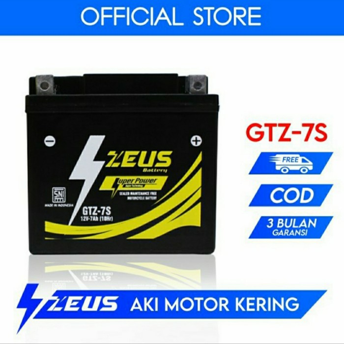 ✨New Aki Motor Viar Cross X150 Sf Cross X150 Zeus Gtz7S Accu Kering Diskon