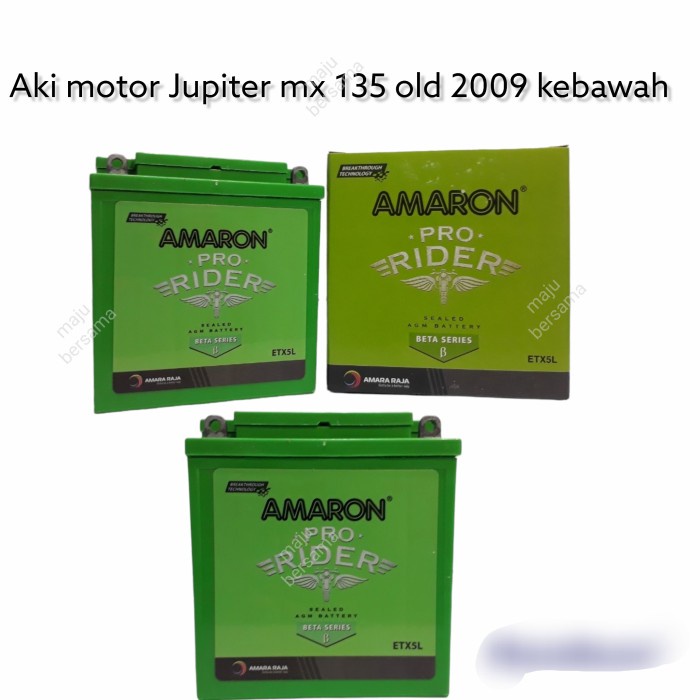 ✨New Aki Motor Mio Lama Etx5 L Amaron Aki Kering Diskon