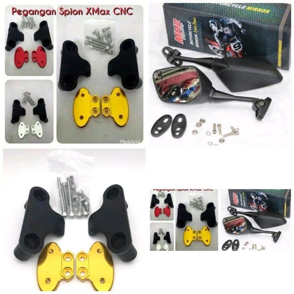 ✨New Ori Bracket Breket Spion Xmax Dudukan Spion Yamaha Xmax Bahan Full Cnc Terbatas