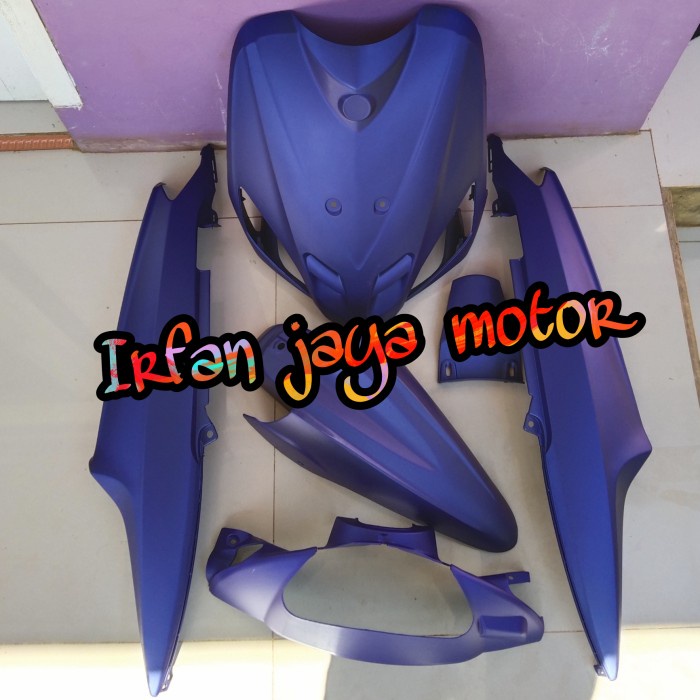 ✨New Ori Cover Body Full Halus Yamaha Mio Sporty Biru Doff Terbatas