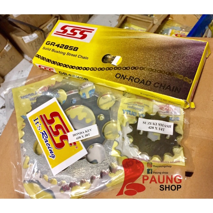 ✨Ori Gear Set Sss 428/130L Sb Supra 100/Grand/Legenda 36T-40T Bisa Sameday