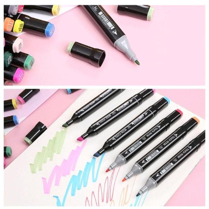 

TERLARIS COD - TOUCH SPIDOL DUAL SIDE FINE ART BRUSH PEN ART MARKER SET BANYAK COLOR - BLACK PRO SALE