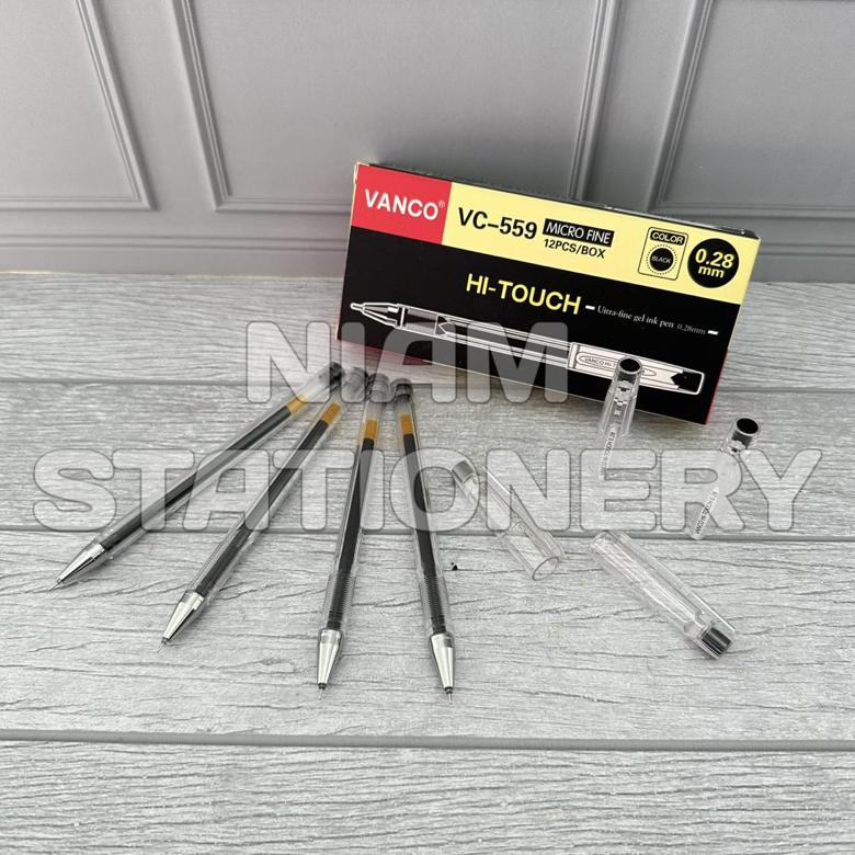 

PROMO SPECIAL SELUSIN ( 12 PCS ) Pulpen Hitech Hi-Touch Vanco 0.28 mm Gel Pen Hitech Hi-Touch Vanco 0.28mm SALE