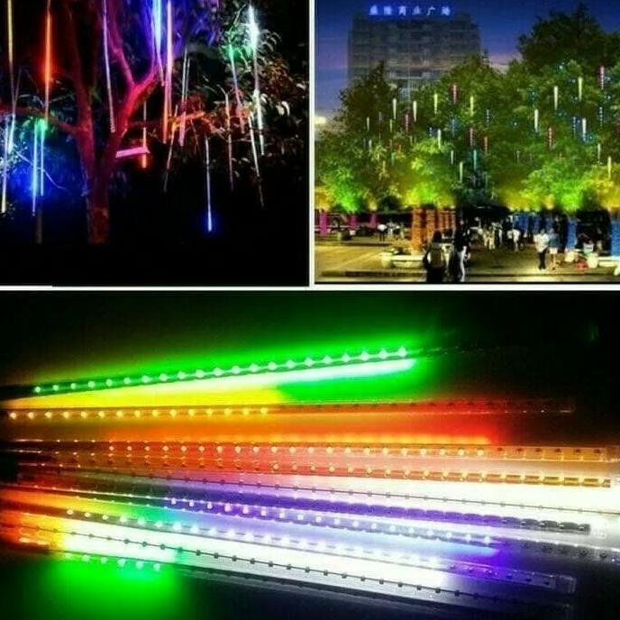 Lampu Led Hujan Meteor MS360 30CM Lampu Tumbler Lampu Natal Lampu Hias