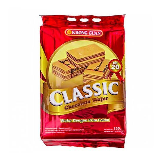 

KHONG GUAN CLASSIC WAFER COKLAT 350GR /PCS