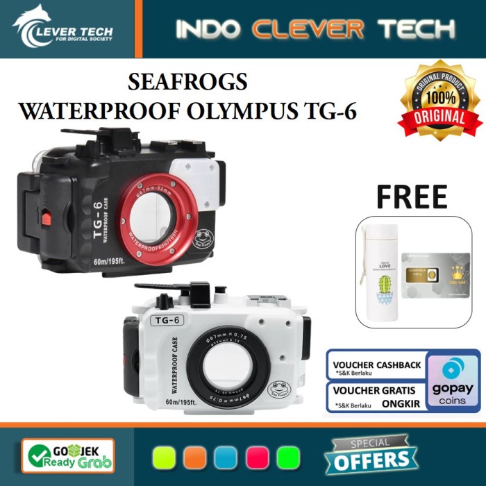 Promo Seafrog Housing Olympus Tg-6 Tg6 Diving Underwater Waterproof