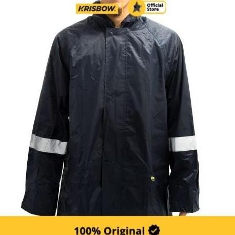  KRISBOW JAS HUJAN RAINSUIT PVC UKURAN L - BIRU TUA SRRS12 -