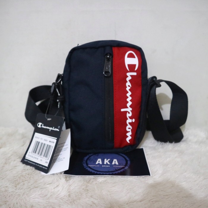 ✨Ready Tas Champion Shoulder Sling Bag Navy  Original 100  Bisa Sameday