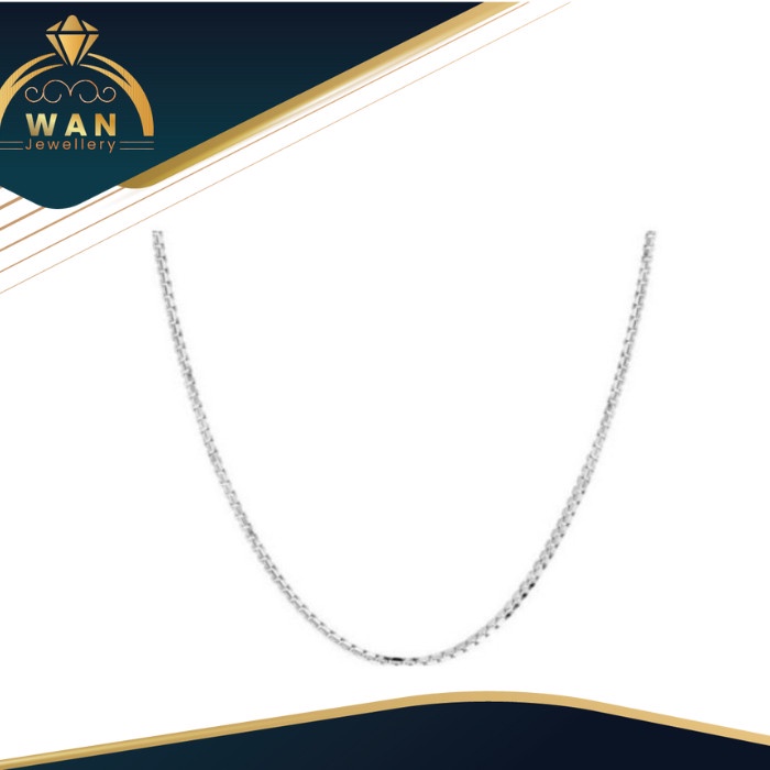 ✨Sale Wan Jewellery - Kalung Wanita/Pria Emas Putih 750 Berkualitas