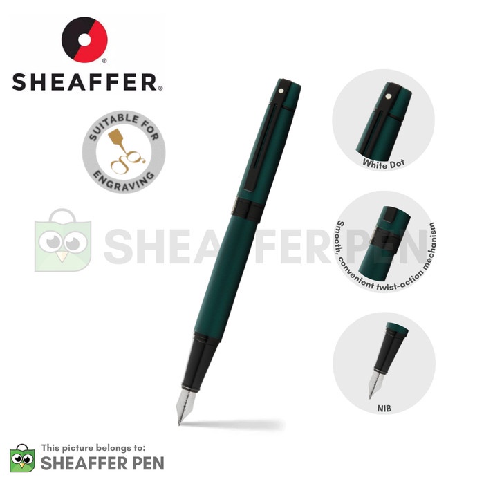 

✨Sale Sheaffer® 300 Matte Green Lacquer Fountain Pen Bisa Gojek