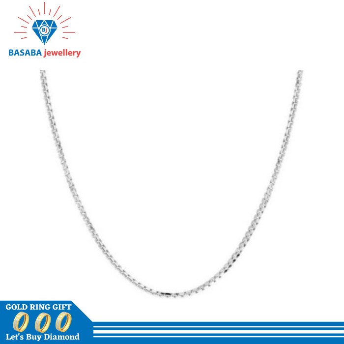 ✨Sale Kalung Emas 750 Putih Emas Asli - Kalung Wanita 750 18K Bisa Gojek