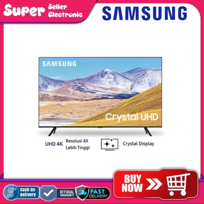✨Ori Samsung Crystal Uhd 4K Smart Tv Tu8000 50 Inch - Ua50Tu8000Kxxd Terbatas