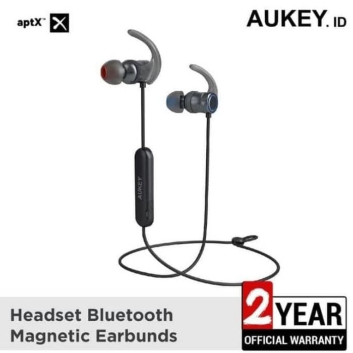 ✨New Ori Aukey Aptx 500307 Bluetooth Headset Garansi Resmi Aukey Bisa Gojek