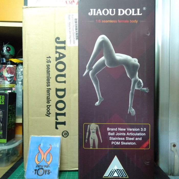 ✨New Ori Jiaou Doll 1:6 Seamless Female Body Natural Skin Big Bust Bisa Gojek