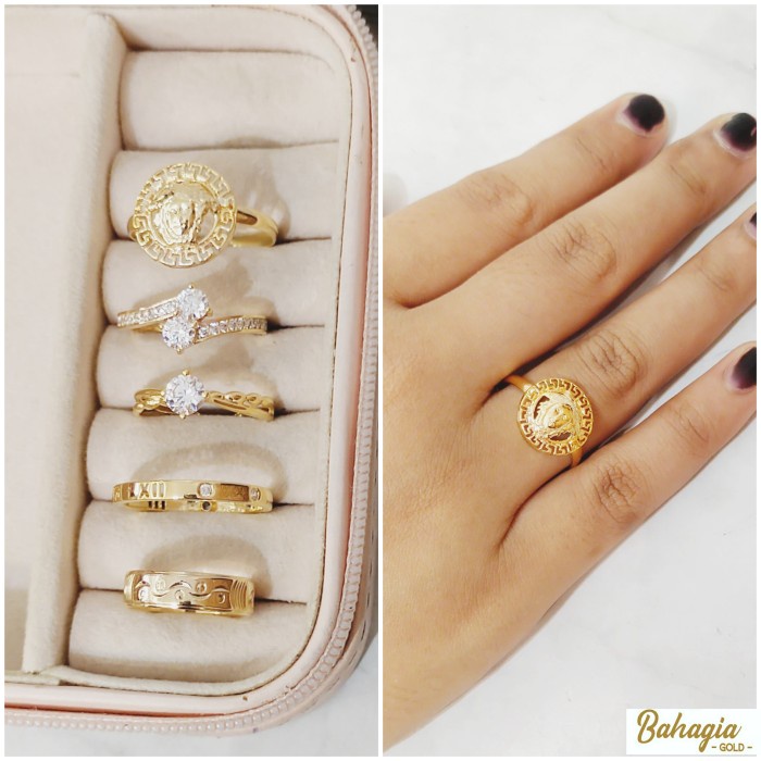 ✨Ori Cincin Model Koin Emas Kadar 700 Bisa Gojek