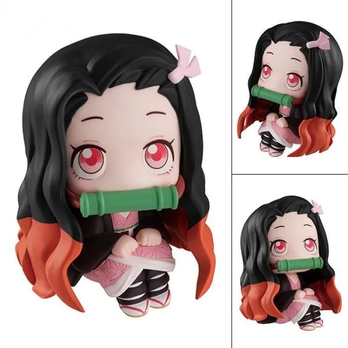 ✨New Ori Lookup / Rukappu Figure Nezuko Kamado - Kimetsu No Yaiba 10Cm Bisa Gojek