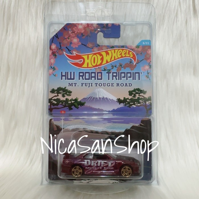 ✨New Hot Wheels Nissan Skyline Gtr R34 Road Trippin Drift Mount Fuji Berkualitas