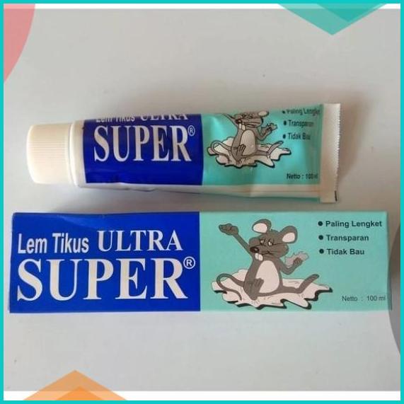 

LEM TIKUS PENCET ULTRA SUPER 100ml warna bening / LEM TIKUS SUPER 20J
