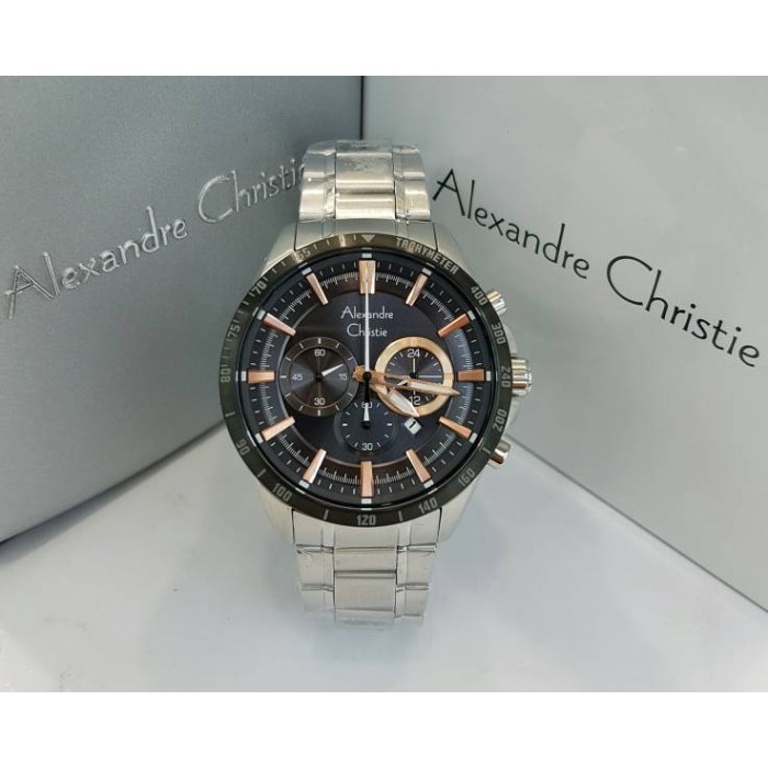 ✅Sale Jam Tangan Pria Alexandre Christie 6451Mc Berkualitas