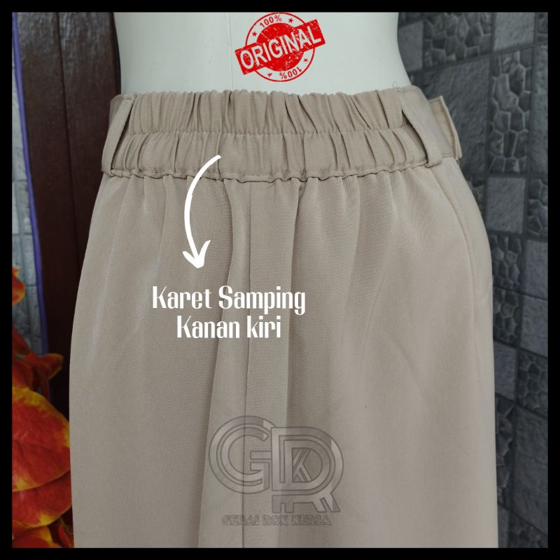 [NEW COLLECTIONS] BEST SELLER Rok Warna Cream Jumbo Rok Kerja Wanita Rok A Line Panjang Polos Formal